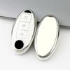 3/4/5 Buttons Silver Edge For Nissan Tiida Pathfinder Note Qashqai X-Trail T31 T32 Juke J10 J11 Kicks Car Key Cover Case Shell