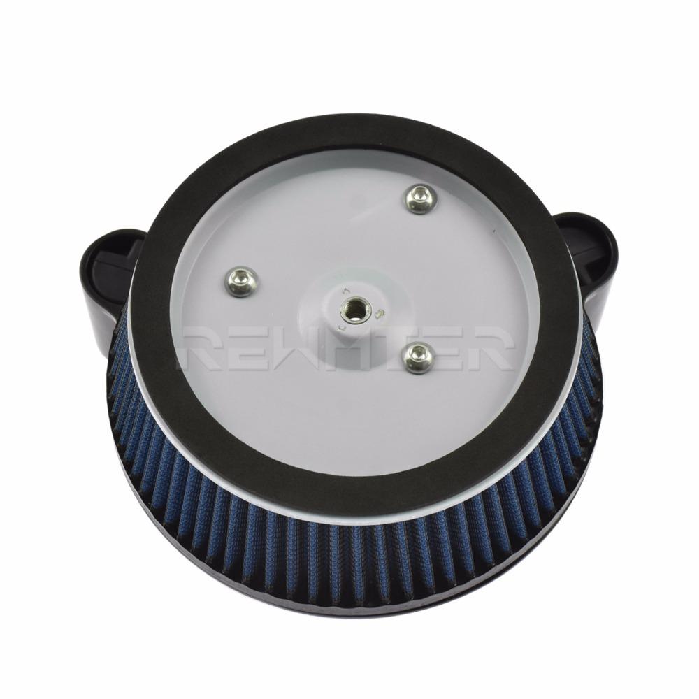 Motorcycle Air Filter System Blue Cleaner Aluminum For Harley Dyna 2000-2017 Softail 2000-2013 2014-2015 Touring 2000-2007