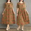Women's Linen Blend Long Dress