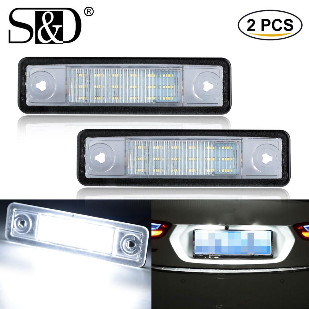 2Pcs 18 LED Car Number License Plate Light Lamp For Opel Astra F Hatchback Convertible Corsa B Vectra B Hatchback Agila Classic