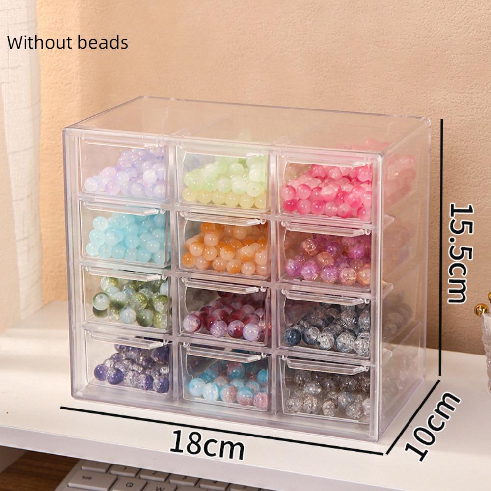 Большая вместимость ящика для хранения прозрачная коробка для ювелирных изделий качественная коробка для сортировки бусин домашняя