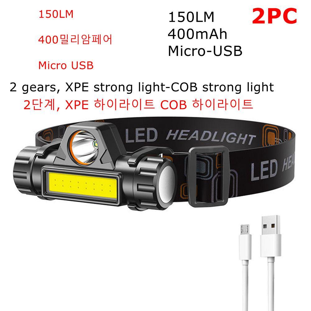 111LM LED Head Torch USB Charging IPX1 Waterproof Smart Head Flashlight 1 LEDs Motion Sensor for Outdoor Camping Fishing Running