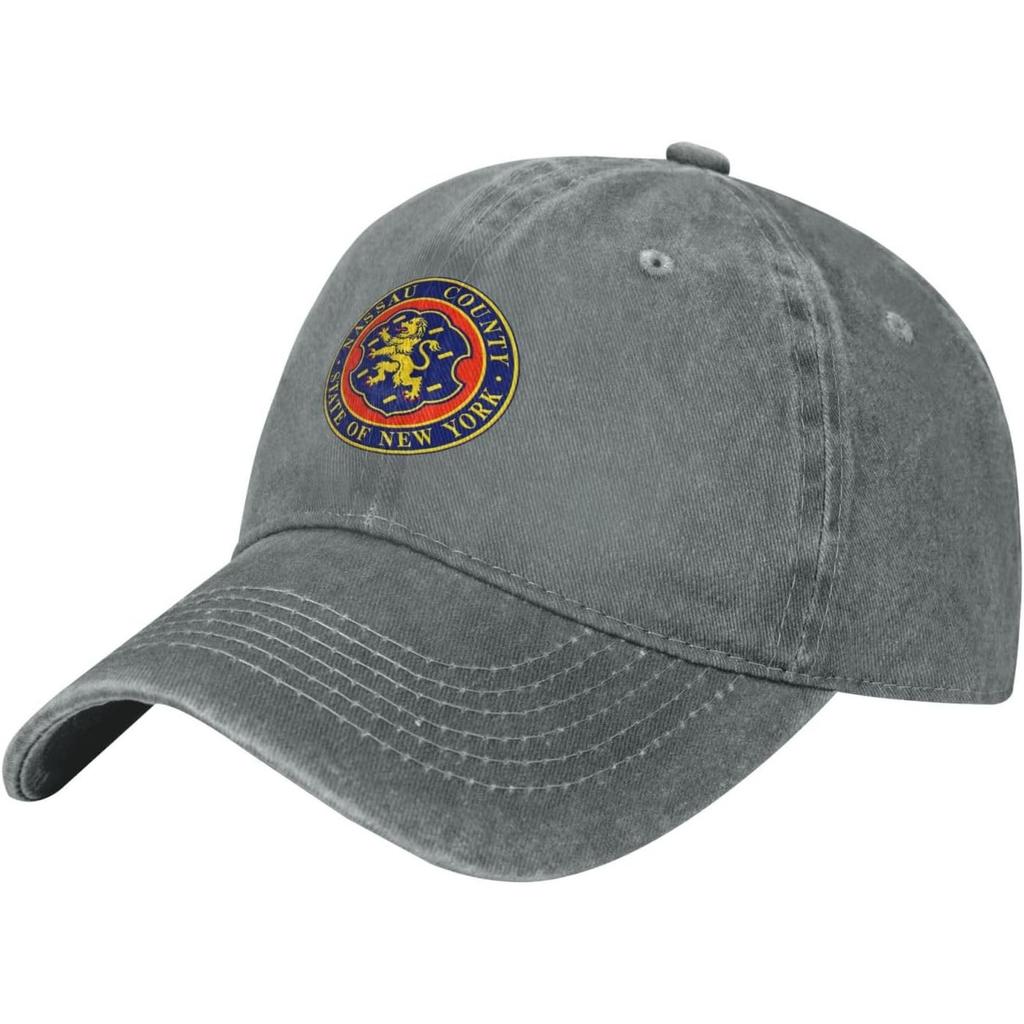 Nassau County Seal Baseball Cap Washed Cotton Adjustable Low Profile Dad Hat Unisex