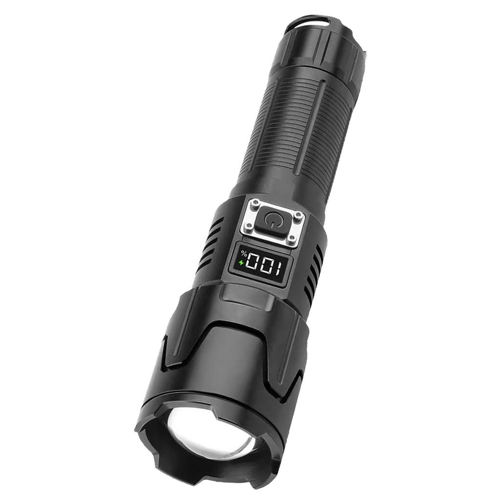 Светодиодный сверхяркий фонарик USB зарядка 120000 лм выдвижной зум ручной фонарь IPX5 водонепроницаемый