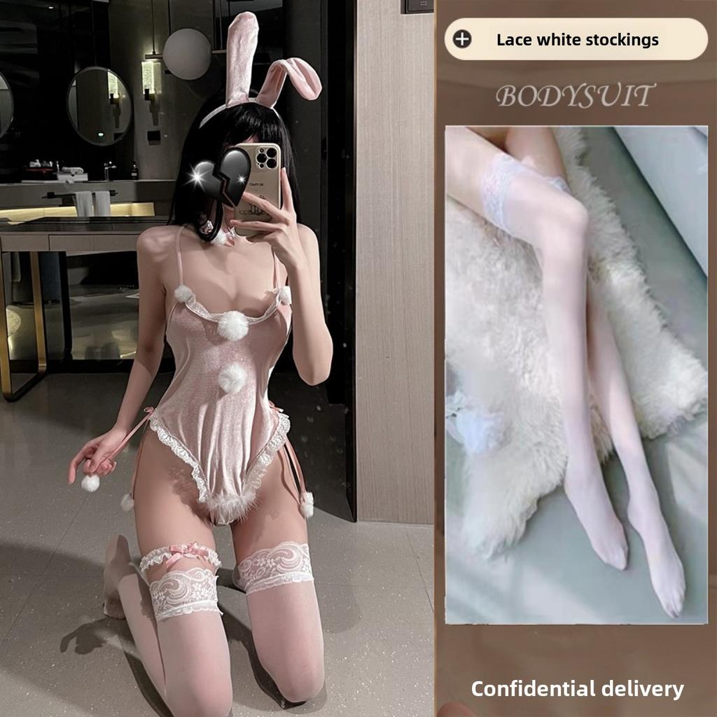 Sexy Christmas Lingerie Seduction Robe Uniform Suit Pajamas Sex Passion Winter Bunny