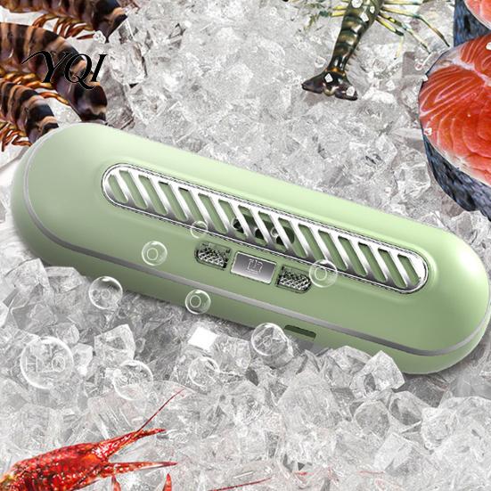 Ozone Generator for Fridge Smart Deodorizer, Rechargeable Odor Eliminator with UV Light And Smell Ozone, 3 Modes, 1200mAh Battery Hanging Refrigerator