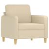 Cream Armchair 60 cm Fabric