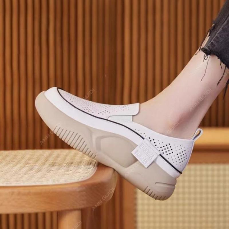 Модная женская повседневная обувь с плоским дном, дышащая, прогулочная обувь для отдыха, мягкая подошва, удобные кроссовки, повседневные спортивные сандалии 2024