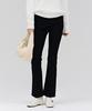 CHASECULT Women'S Bonded Black Hidden Elastic Bootcut Denim Pants - Black