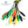Double-Headed Test Leads with 50CM Wire and Small Alligator Clips - 10 Pieces