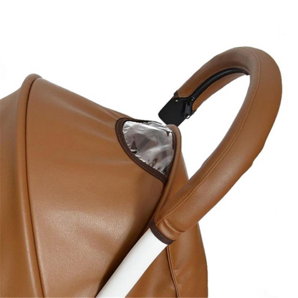 Handle Covers Baby Stroller Handle Cover Pushchair Armrest Case Protective Cover Pu Protective
