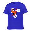 Excitebike Custom Tshirts Unisex Cotton Summer Tops Tees Green T Shirt Short Sleeve New Fashion Moto Biker Tshirt Stunt Player