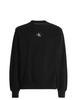 Sweatshirt Relaxed Fit 100% Cotton Terry Black