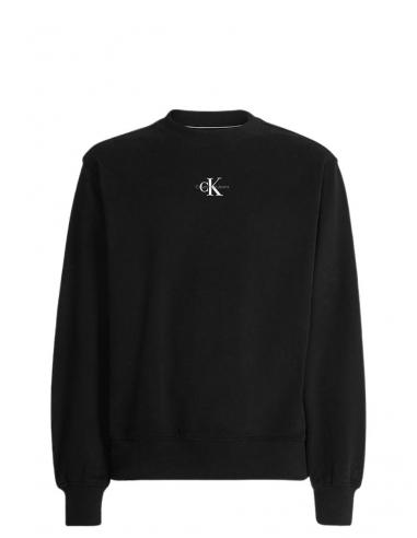 Calvin Klein Sweatshirt Relaxed Fit 100% cotton terry Black