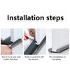 Door Seam Seal Flexible Cut Freely Door Draft Stopper Bottom Seal Strip Weather Stripping for Home
