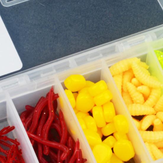 Набор мягких рыболовных приманок Яркий цвет Реалистичный вид Мини-размер Искусственные черви