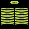 Luminous Car Wheel Hub Stickers High Reflective Stripe Tape For Mercedes Benz B/C/E/S Class A Class C200L GLC GLE CLA Styling EQSTU1