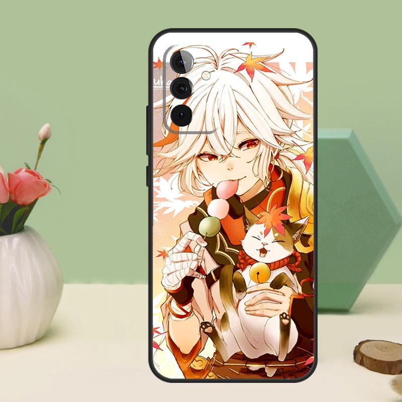 Чехол Genshin Impact Каэдэхара Кадзуха Для Samsung Galaxy A16 A55 A35 A15 A32 A12 A22 A52 A54 A34 A14 A56 A36 A26 A13 A53 A06