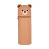 Silicone Pencil Bag Creative Retractable Stationery Pen Holder Student Pen Holder