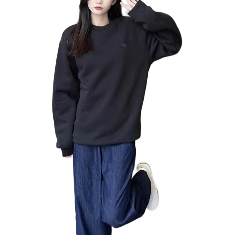 Puma Better Essentials Elevated Crewneck Solid Outdoor Casual Sports Pullover Long Sleeve Hoody Men sweatshirt Black 674081-01