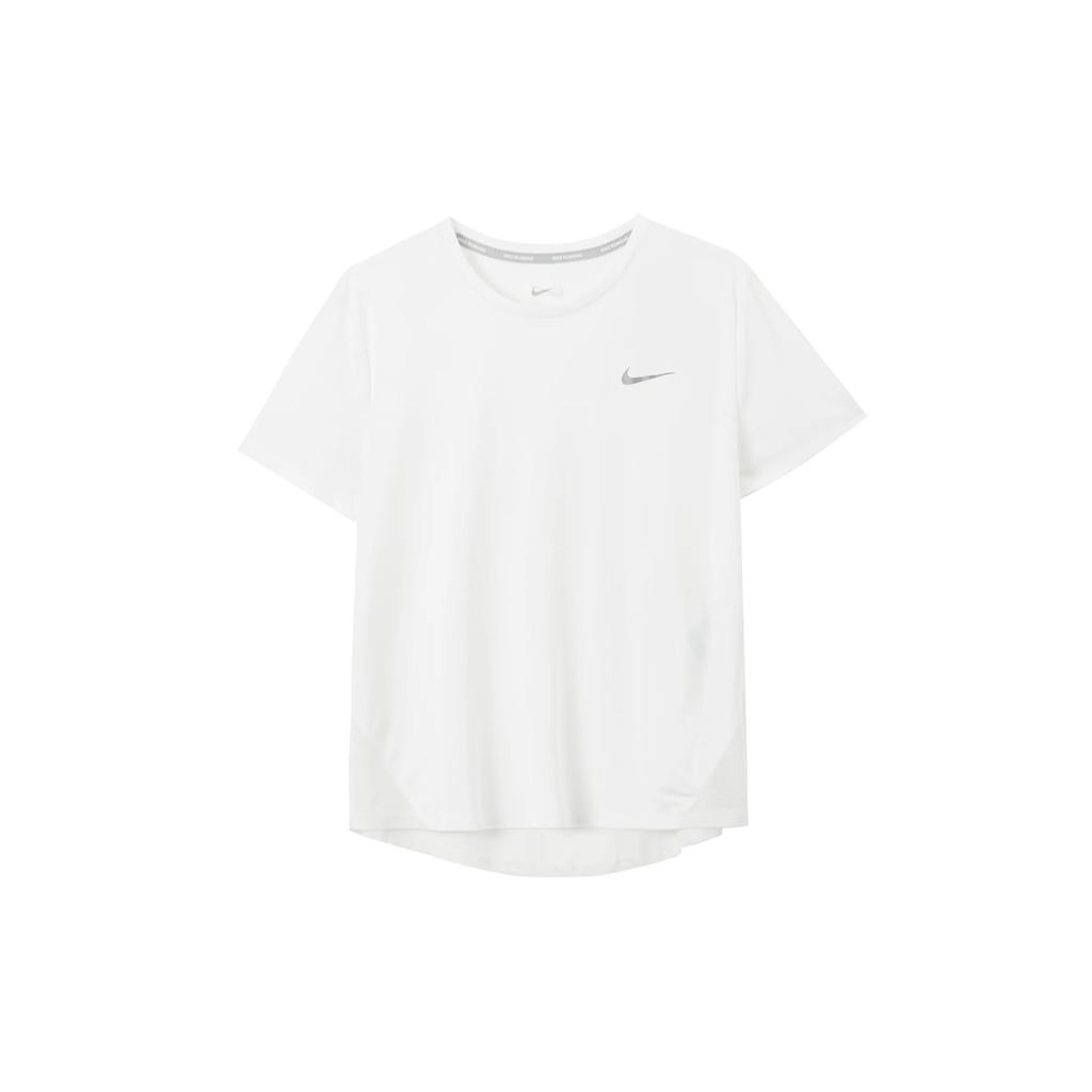 Nike T Shirts Women's White Crew Neck Moderate (Unisex) T-Shirts AJ8122 100