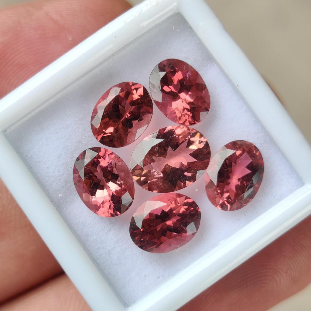 Best Quality Pink Rubellite Tourmaline Oval Cut Gemstone, Natural Rubellite Tourmaline Gemstones, October Birthstone For Making Jewelry.
