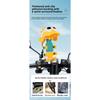 Motorcycle and electric vehicle phone holder, cute cartoon sun hat, delivery rider navigation stand, reinforced