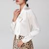 Heavyweight Mulberry Silk V-Neck Bow Blouse - Women's Long Sleeve Shirt for Autumn & Spring