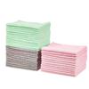 Basic Microfiber Cleaning Cloths, Multi-Purpose, for Cleaning, Car Washing, and Mopping, 36-Count (40 X 30 Cm), Green, Gray, and Pink