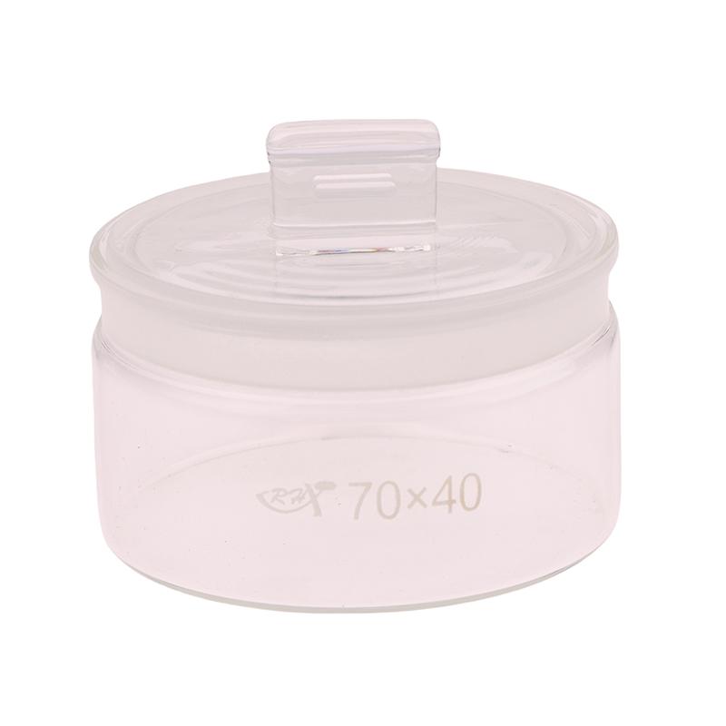 1 шт. стеклянная бутылка для спирта, прозрачная банка, круглая чаша для взвешивания, матовый рот для ремонта часов, инструмент для часовщиков