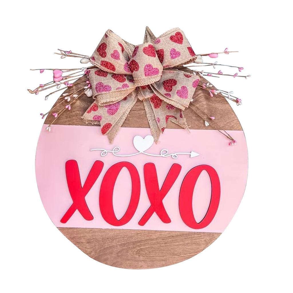 День святого Валентина Подвесной деревянный дверной кулон Свадебная входная дверь Внутренний двор Ворота Фоновое украшение стены Подвесной