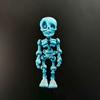 3D Printed Movable Skeleton Man Refrigerator Magnet - Halloween Decoration Model