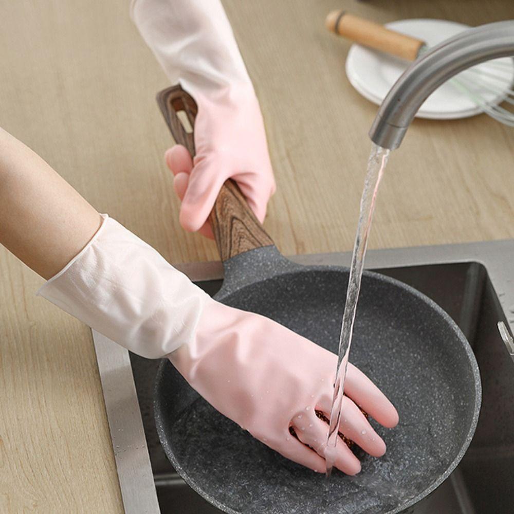 Housework Household Dishwashing Cleaning Tool Rubber Gloves Cleaning Gloves Silicone Gloves