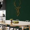 Metal Deer Wall Decor, Geometric Deer Head with Antlers Wall Art, Home Office Decoration, Wall Hangings, Nature Wall Art
