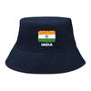 India Flag Print Bucket Hat , Patriotic Men's Hat Fashion Unisex Simple Basin Cap