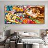 Street Graffiti Art Creation of Adam Poster and Prints Canvas Wall Art Michelangelo Mural Pictures for Living Room Home Decor No Frame