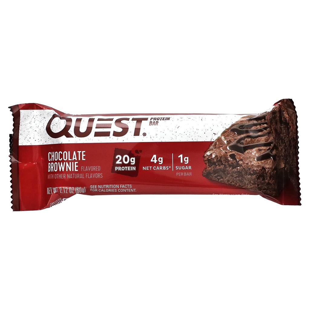 Quest Nutrition Protein Bar, Chocolate Brownie, 12 Bars, 60 G (2.12 Oz) Each