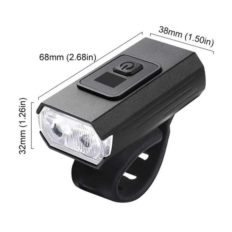 Комплект велосипедных фар и задних фонарей, 6 режимов освещения. Велосипедная фара с 2 яркими светодиодами, USB Type-C.