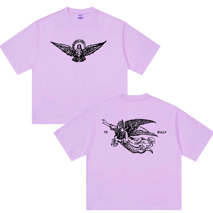 Kanye West Ye Bully New Album 2026 Print T Shirt Unisexs Vintage Fashion Oversized Cotton Tshirts Hip Hop Loose Clothing Tshirt