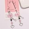 Goth Y2K Phone Charm Bow Heart Star Keychain Pendant Key Chain Bag Phone Chain