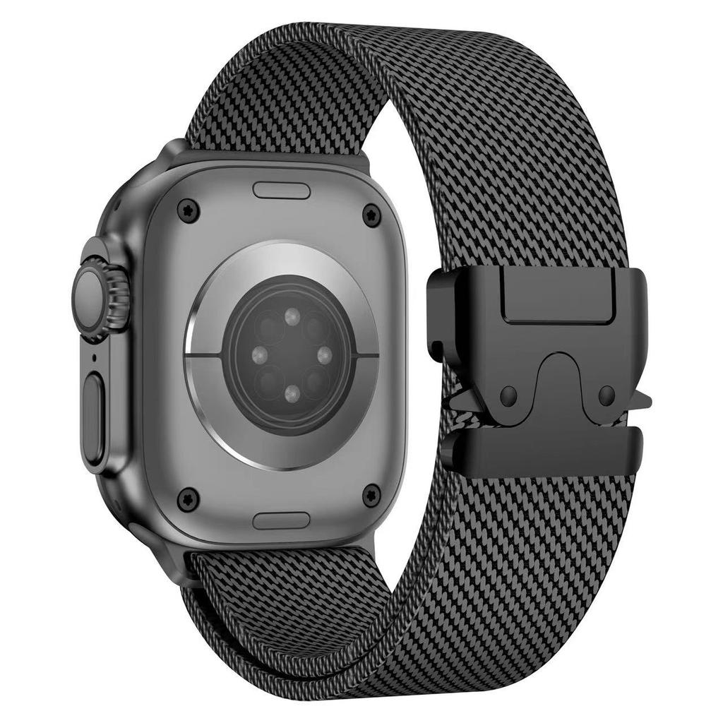 Миланские ремешки Для ремешков Apple Watch 49мм 46мм 44мм 45мм 40мм 41 42мм Парашютный браслет iWatch Серии 11 10 9 8 7 SE ultra 2 3