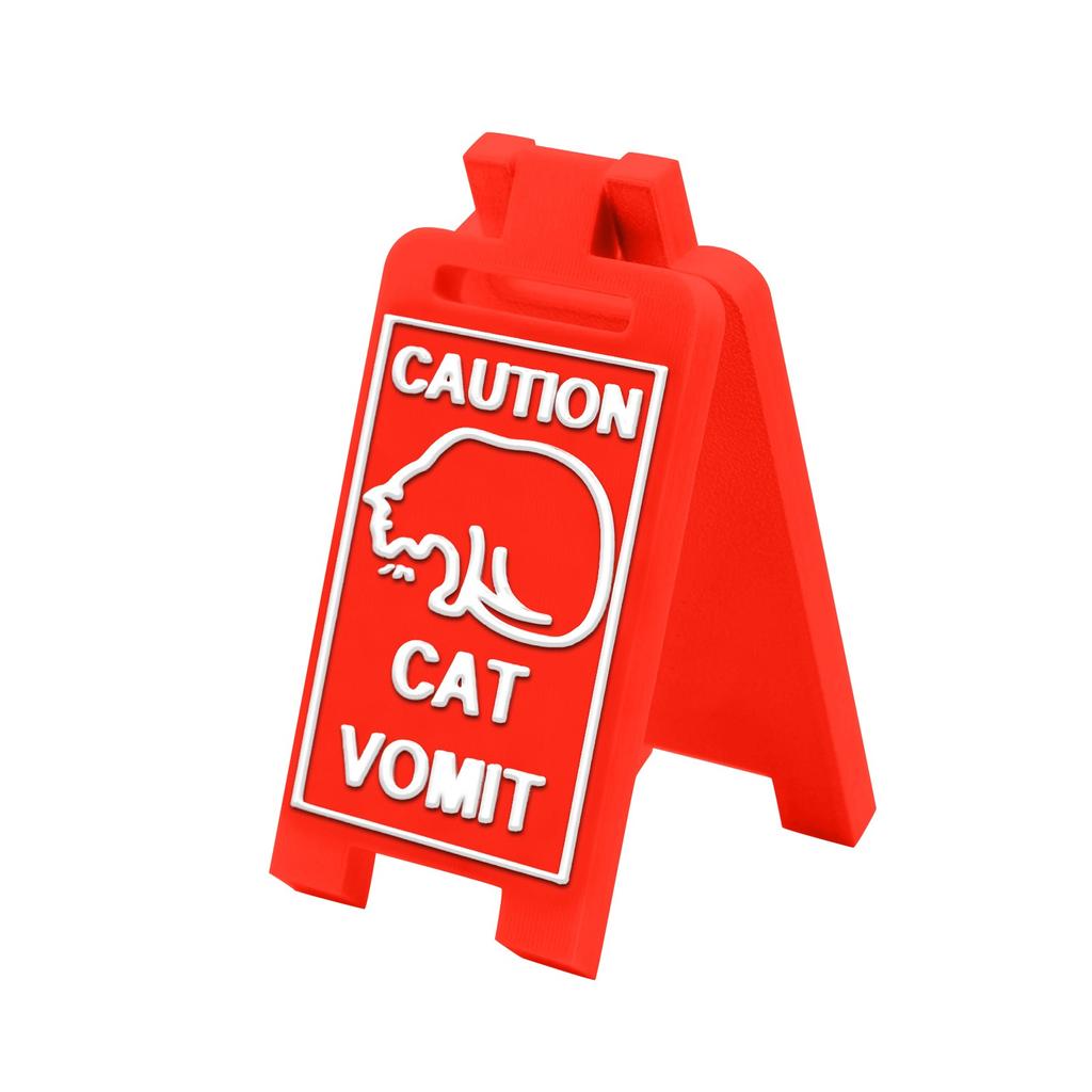 Cat Vomit Sign,Cat Sign Decoration,Cat Decor Funny Gag Gifts,Funny Cat Signs Decor,Best Cat Gifts For Cat Lovers And Cat Decorations