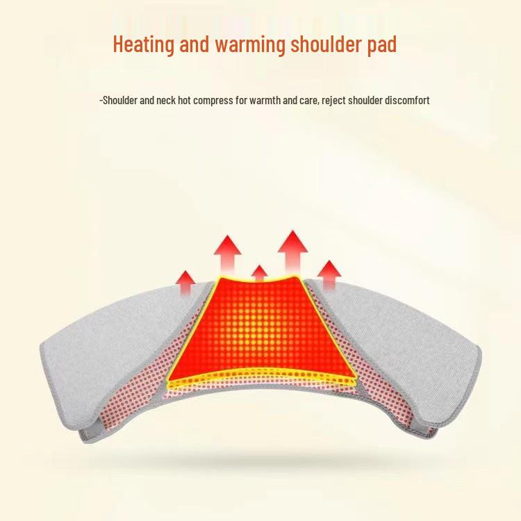 Самонагревающаяся накидка для плеч и шеи: Теплый, Утолщенный Чистый Хлопок, Горячий Компресс для Зимней Защиты от Холода - Унисекс