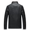 Autumn and Winter Men's Leather Jacket, Stand Collar, Trendy Leather Jacket, Handsome Motorcycle Jacket, Men's Jacket