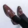 Fashion Leather Shoes Man Casual Loafers Luxury Design Slip On Male Dress Shoes Leisure Style Big Size Good Wear-resistant Sole