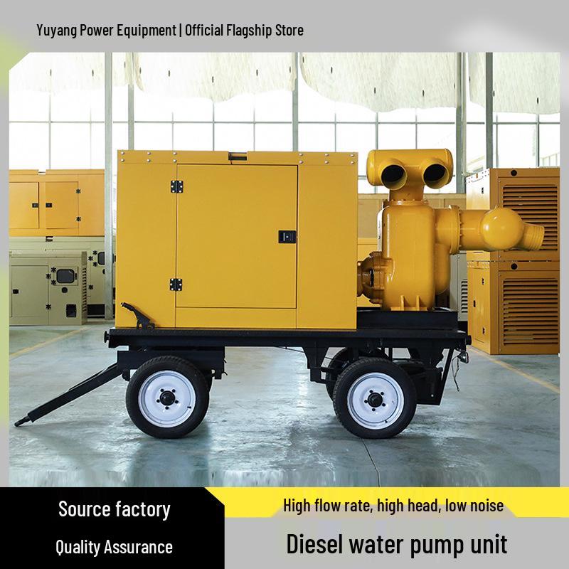 6-Inch High Flow Diesel Engine Self-Priming Water Pump for Industrial Drainage