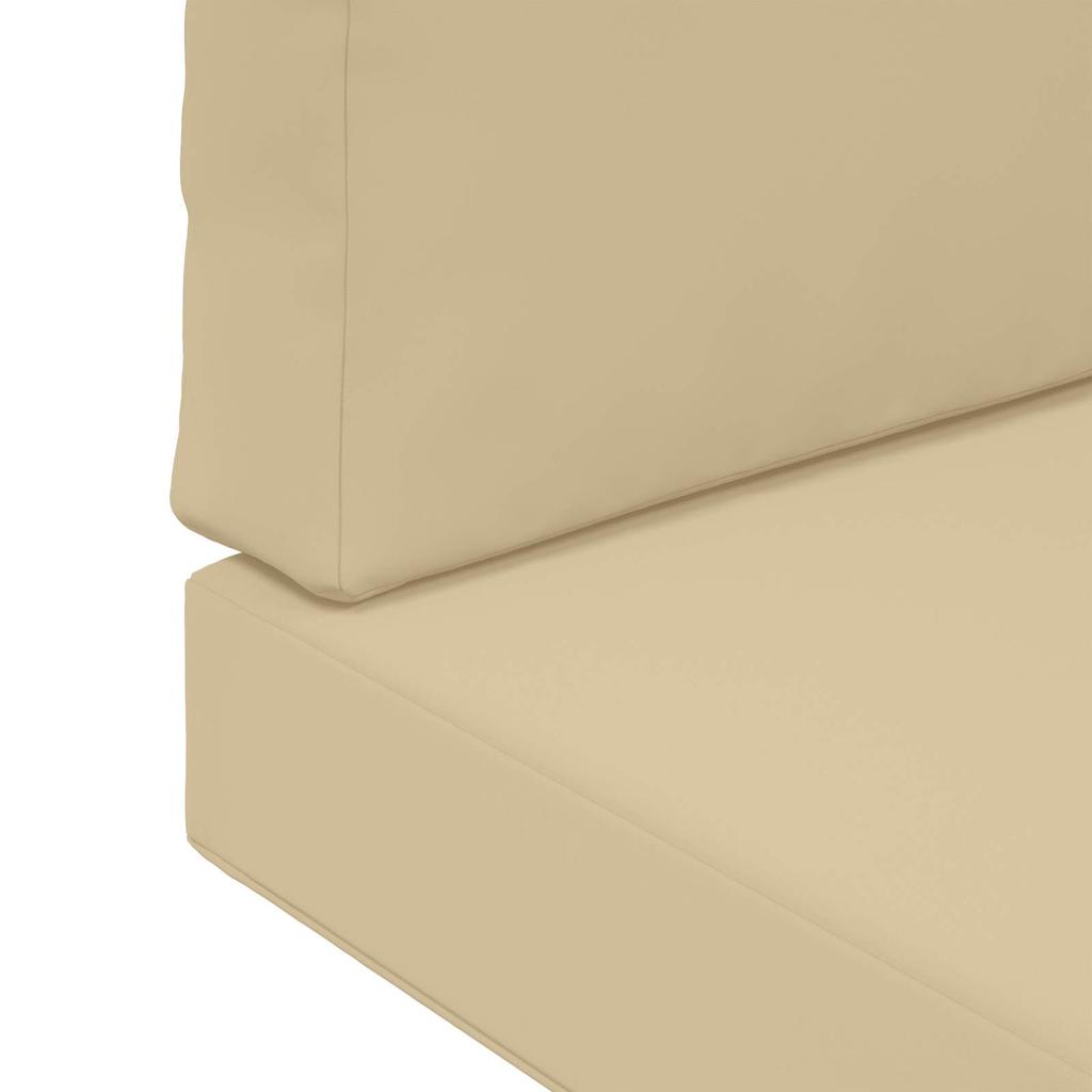 Outdoor Sofa Cushions 2 pcs Beige Polyester