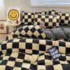 Plaid Style Bedding Set Skin-friendly Quilt Cover Pillowcase Bedsheet Home Bed Linen Sets Single/Full/Queen/King Size Bedclothes