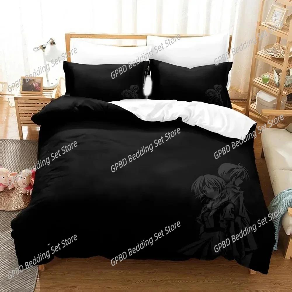 3D Печать Аниме CLANNAD 3D НОВЫЙ Пододеяльник Наволочка Комплект Постельного Белья Взрослый Мальчик Девочка Украшение Спальни Детский Односпальный Двуспальный Большой