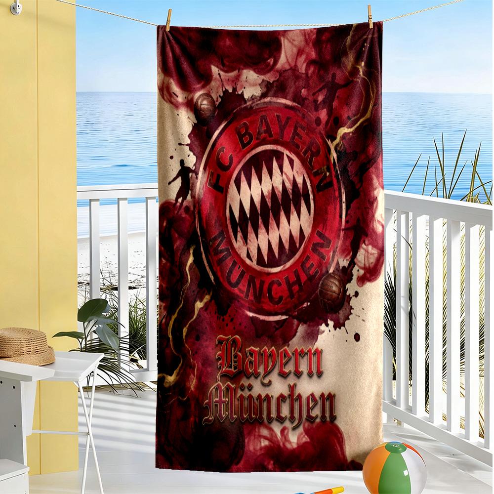 Bayern Celebration Moment Customizable Name Beach Towel High Absorbency & Quick-Dry Perfect for Traveling Yoga Camping and Swimming